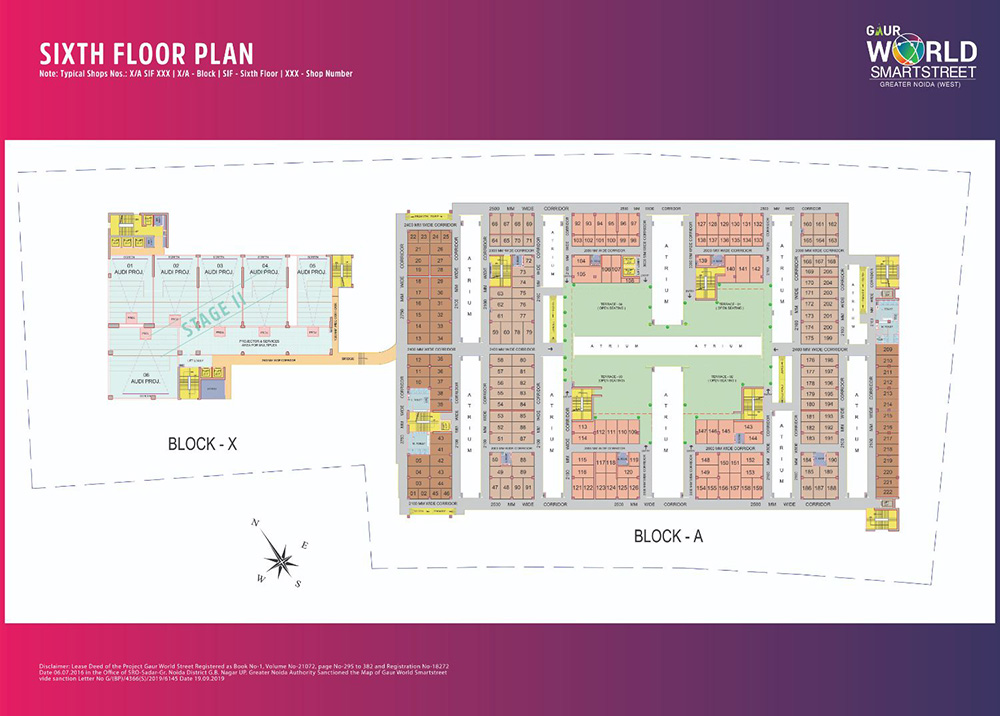 Gaur World SmartStreet 6th floor plan