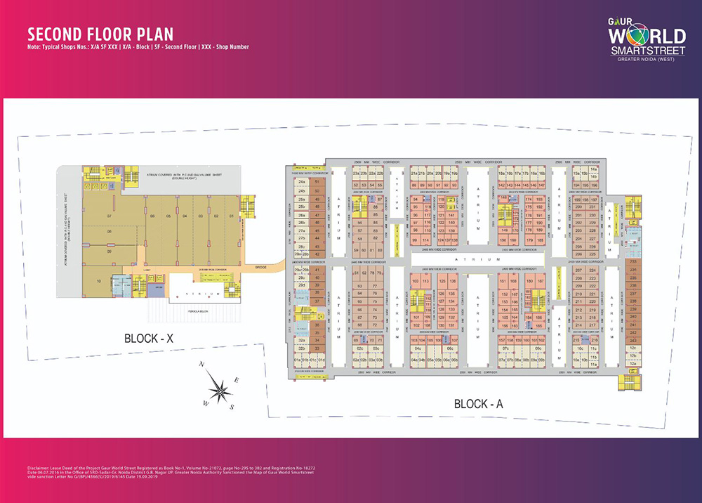 Gaur World SmartStreet 2nd floor plan